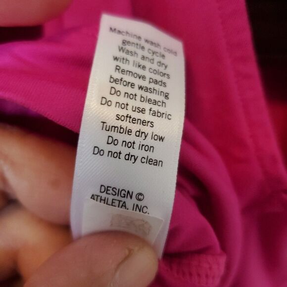 Athleta Tank Top Hidden Agenda Tank Top Berry Currant Size L Pink Brown - Picture 13 of 13